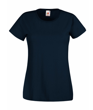 T-SHIRT VALUEWEIGHT DONNA  - FRUIT OF THE LOOM blu notte
